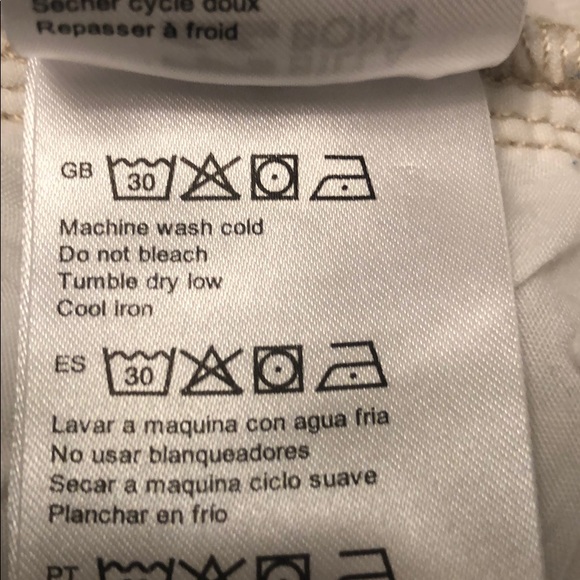 Billabong Buttoned Up White Jean Shorts - Picture 8 of 12